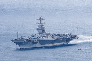 President Trump announced that US troops have landed on Iranian territory, marking a significant escalation in the war. The image shows the USS Gerald R. Ford, which has participated in the offensive, on March 23.